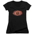 thumbnail image 1 of Lord of the Rings Eye Of Sauron Junior Women's T-Shirt V-Neck Black, 1 of 1