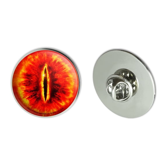 Lord of the Rings Eye of Sauron Metal 1.1" Tie Tack Hat Lapel Pin Pinback