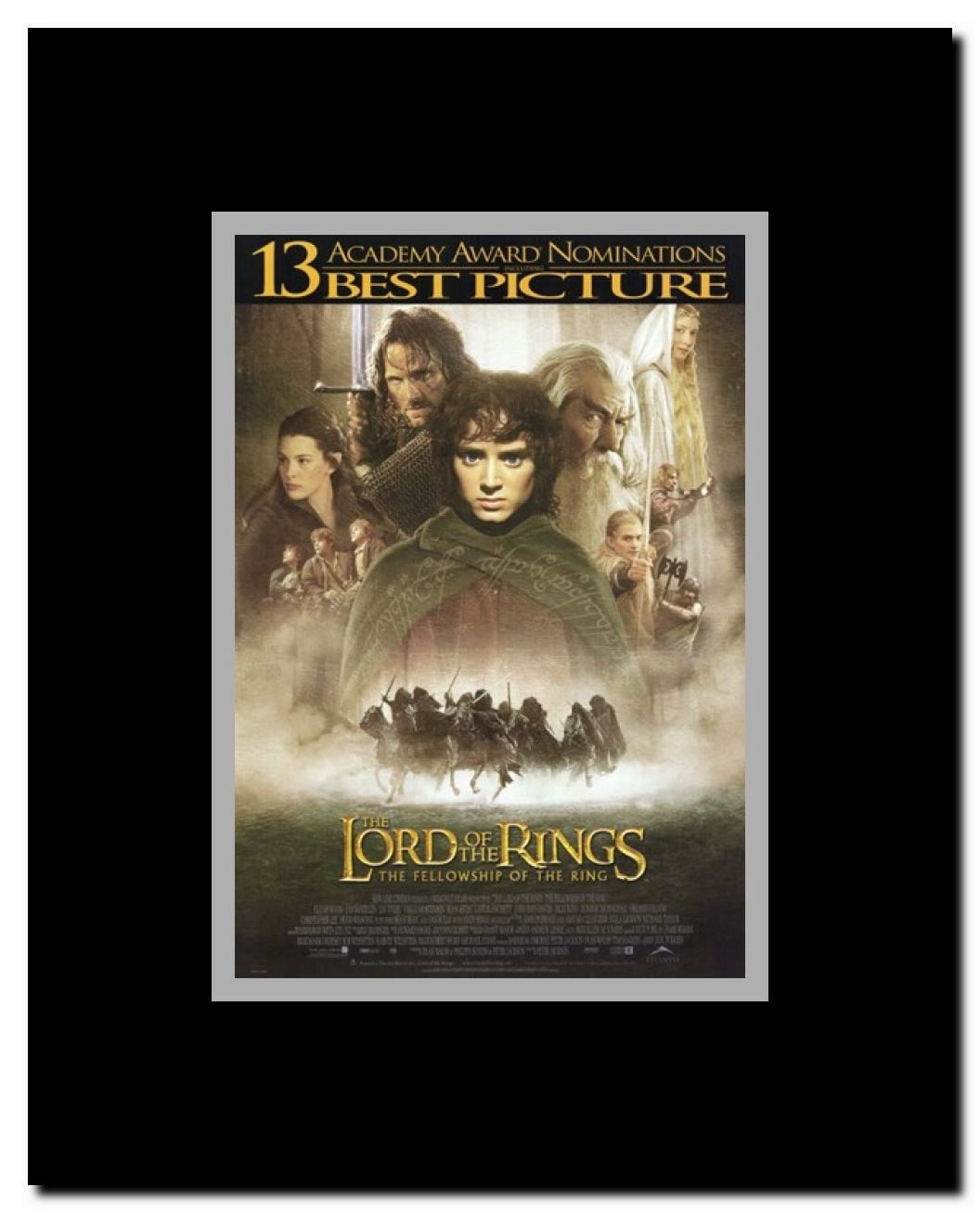 Lord of the Rings: Fellowship of the Ring Framed Movie Poster