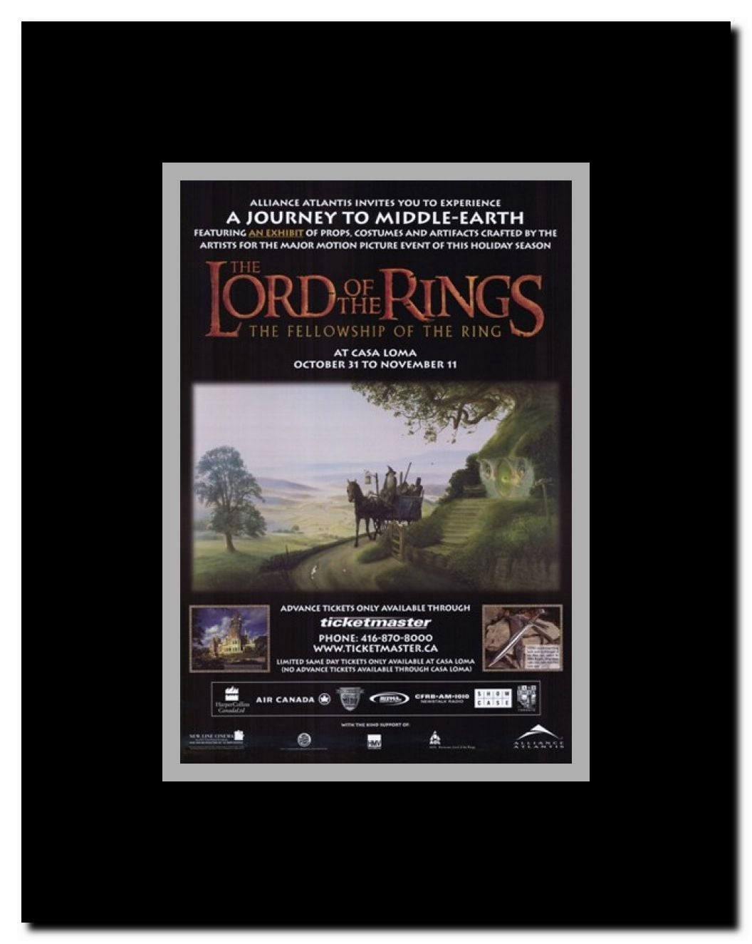 Lord of the Rings: Fellowship of the Ring Framed Movie Poster