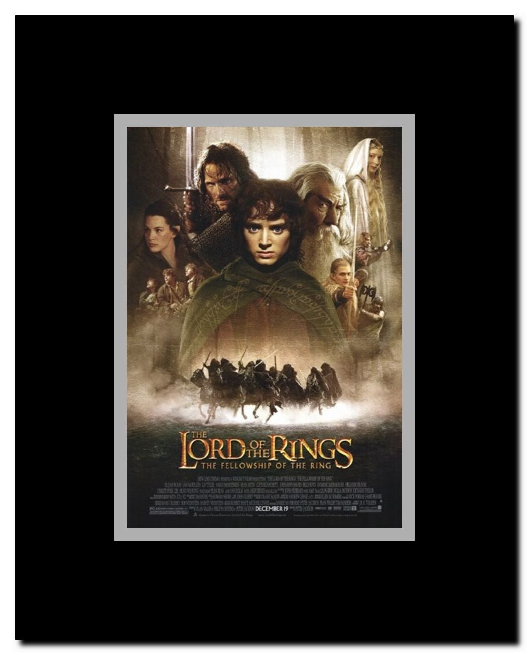 Lord of the Rings: Fellowship of the Ring Framed Movie Poster