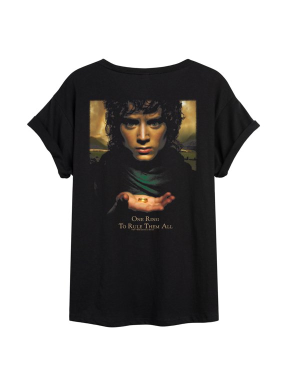 Lord of the Rings - Frodo One Ring - Juniors Oversized Graphic T-Shirt