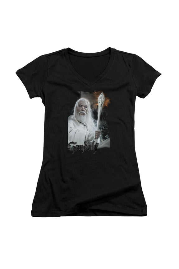 Lord of the Rings Gandalf Junior Women's T-Shirt V-Neck Black