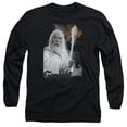 thumbnail image 1 of Lord of the Rings Gandalf Long Sleeve Adult 18/1 T-Shirt Black, 1 of 1