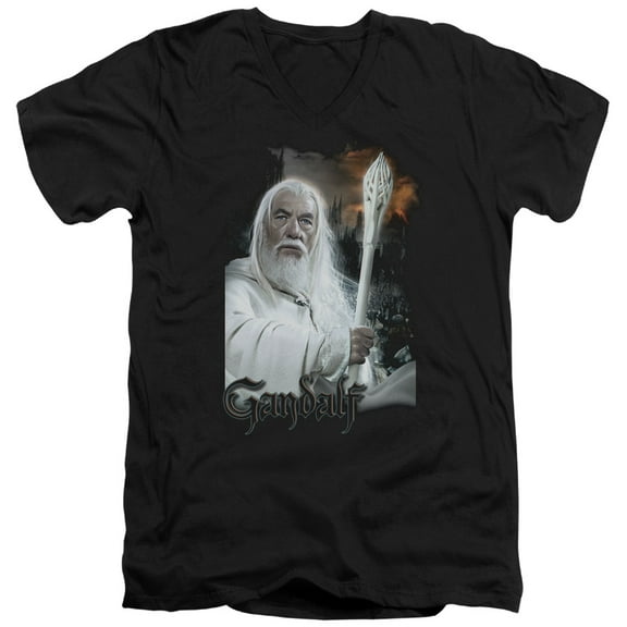 Lord of the Rings Gandalf S/S Adult V-Neck Black