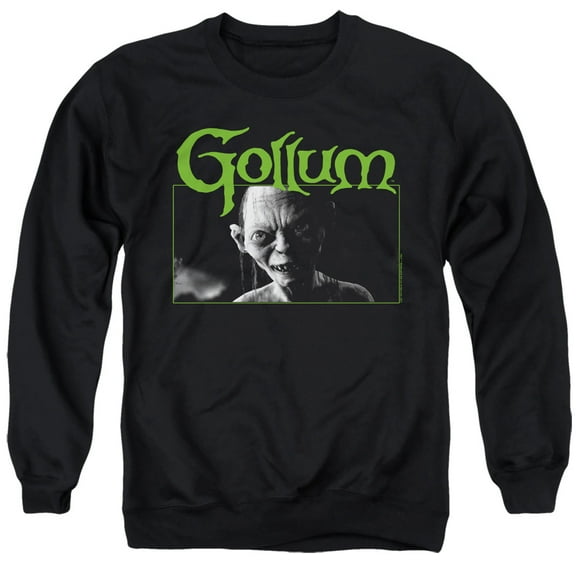 Lord of the Rings Gollum Unisex Adult Crewneck Sweatshirt,Gollum, Small