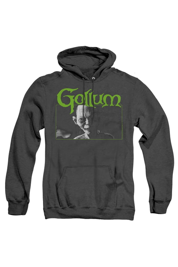 Lord of the Rings Gollum Unisex Adult Pull-Over Heather Hoodie,Gollum, 3X-Large