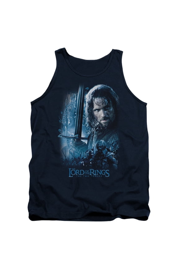 Lord of the Rings King In The Making Adult Tank Top Navy