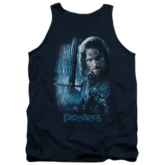 Lord of the Rings King In The Making Adult Tank Top Navy