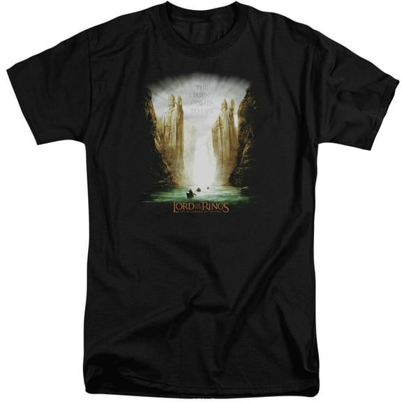 Lord of the Rings Kings Of Old S/S Adult Tall Black