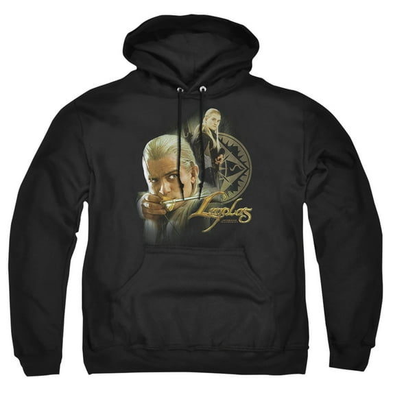 Lord of the Rings Legolas Adult Pullover Hoodie Sweatshirt Black