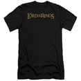 thumbnail image 1 of Lord of the Rings Lotr Logo Premium Canvas Adult Slim Fit 30/1 T-Shirt Black, 1 of 1
