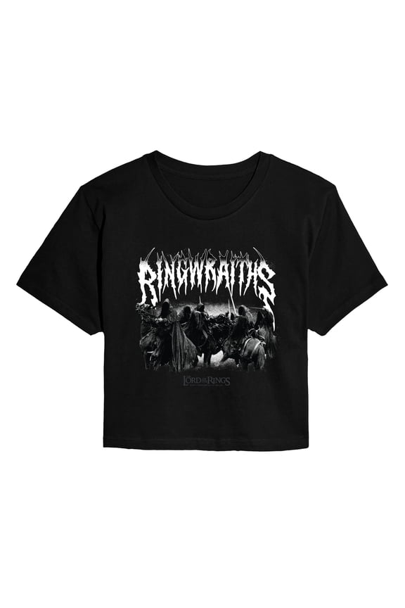 Lord of the Rings - Metal Ringwraiths Riders - Juniors Cropped Graphic T-Shirt