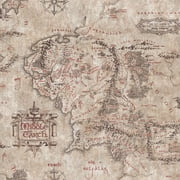Lord of the Rings Middle Earth Map Peel & Stick Wallpaper