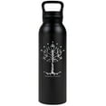 thumbnail image 1 of Lord of the Rings Official Tree of Gondor 24 oz Insulated Canteen Water Bottle, Leak Resistant, Vacuum Insulated Stainless Steel with Loop Cap, Black, 1 of 7