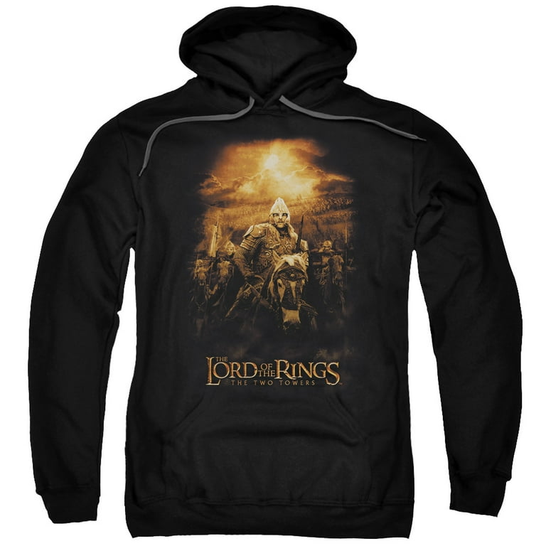 Lord of the Rings Riders Of Rohan Adult Pullover Hoodie Sweatshirt Black Lord of the Rings Riders Of Rohan Adult Pullover Hoodie Sweatshirt Black