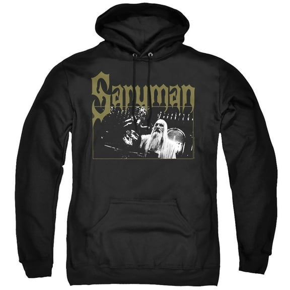 Lord of the Rings Saruman Unisex Adult Pull-Over Hoodie,Saruman, Large