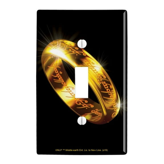 Lord of the Rings The One Ring Plastic Wall Decor Toggle Light Switch Plate Cover