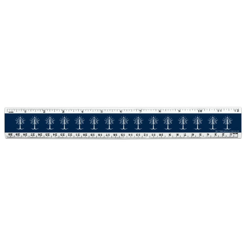 Bondor Ruler Lord of the Rings Tree of Gondor 12 Inch Standard and Metric Plastic ...