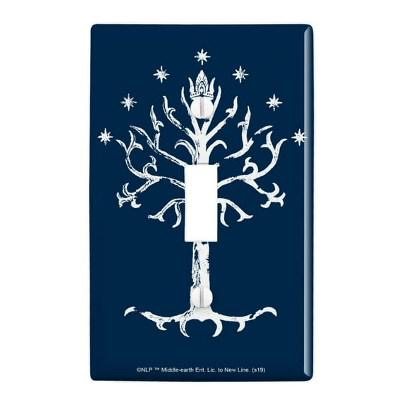 Lord of the Rings Tree of Gondor Plastic Wall Decor Toggle Light Switch Plate Cover