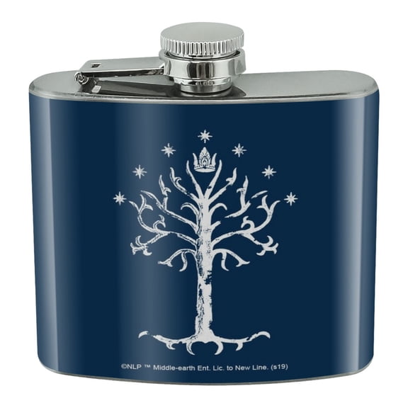 Lord of the Rings Tree of Gondor Stainless Steel 5oz Hip Drink Kidney Flask