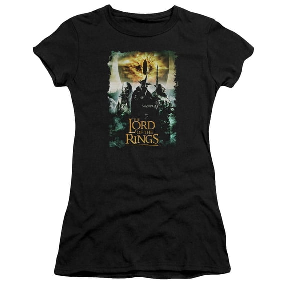 Lord of the Rings Villain Group S/S Junior Women's T-Shirt Sheer Black