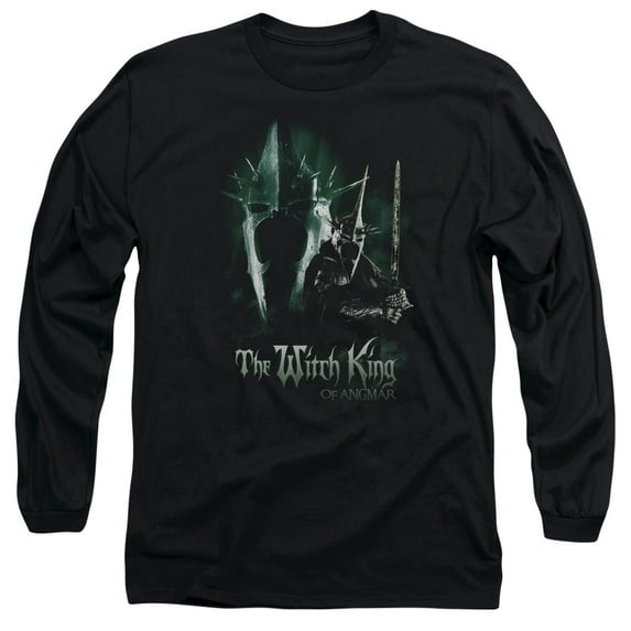 Lord of the Rings Witch King Long Sleeve Adult 18/1 T-Shirt Black