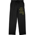 thumbnail image 1 of Lord of the Rings You Shall Not Pass Men's Black Sleep Pajama Pants-Medium, 1 of 7
