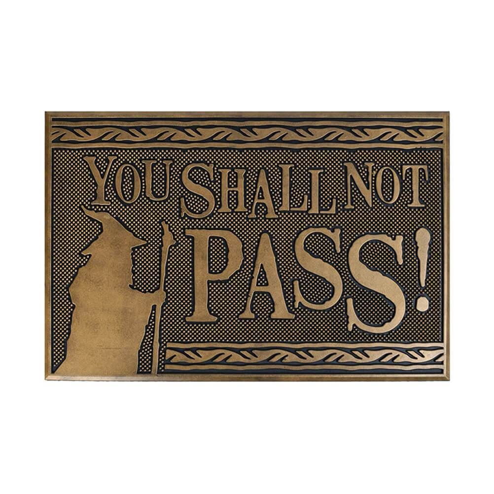 Lord of the Rings You Shall Not Pass! Rubber Doormat - Walmart.com, image size:1002x1002