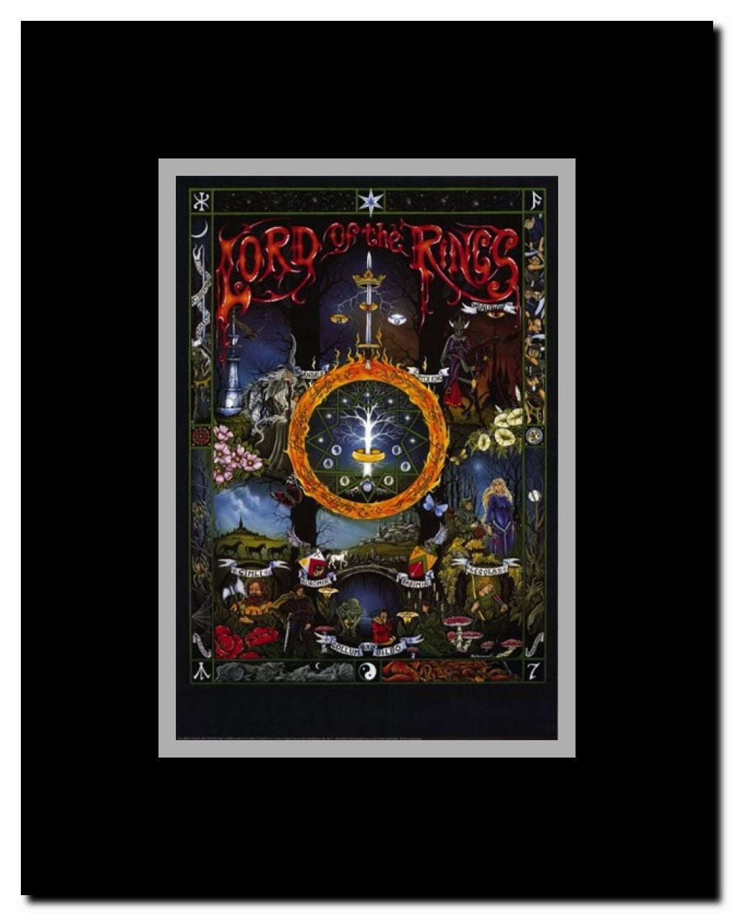 Lord of the Rings animated - style B Framed Movie Poster