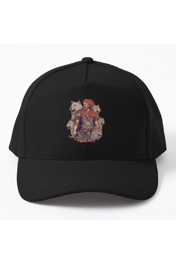 Lord of the Wolves Baseball Hat, Wildlife Leader Fantasy Graphic Design, Classic Everyday Cap