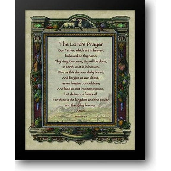 Lord's Prayer 15x18 Framed Art Print by Exclusives, AU