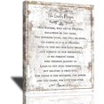 thumbnail image 1 of The Lord''s Prayer Canvas Wall Art Christian Bible Verse Wall Decor Scripture Motivational Quotes Religious Poster Rustic Framed Artwork for Home Living Room Bedroom 12"x16", 1 of 6