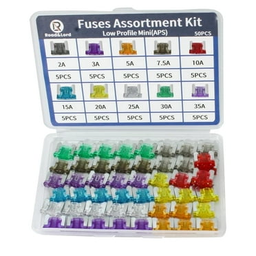 LordandLand, car Low Profile Mini Blade Fuses 50 Pieces