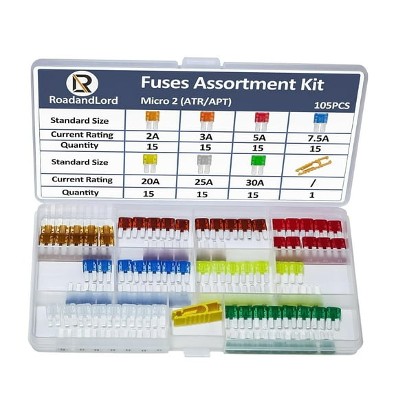 LordandLand, Micro II Car fuse Blade 2-35Amps 105-Piece