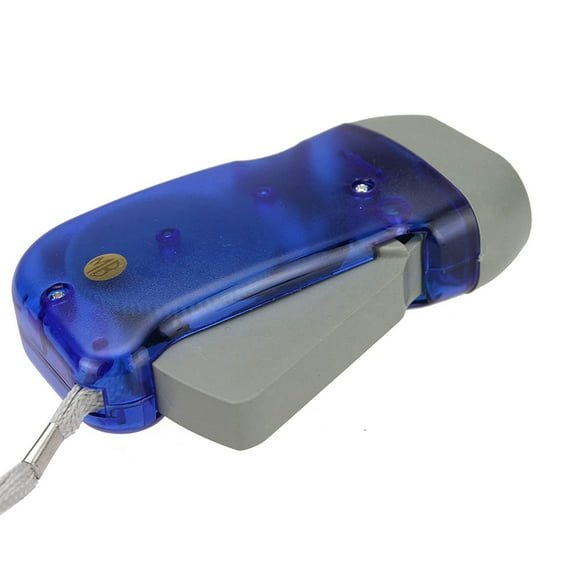 Lorddream 1 Pc Hand Crank Flashlight Powerful Emergency Light Safety Tool with 3 LED White Light, Mini Hand Pressing Dynamo Lamp Flashlight Torch Light for Camping Home Car Office