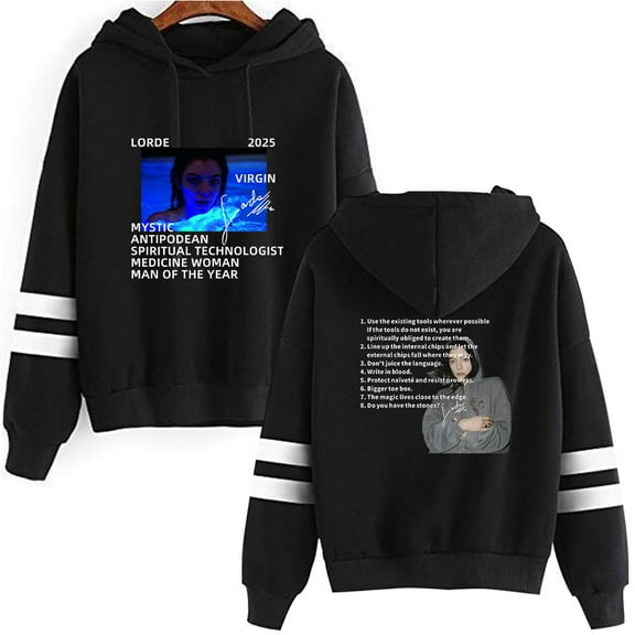 Lorde Merch Pullover Hoodie Unisex Long Sleeve Pocketless Fashion Sweatshirt