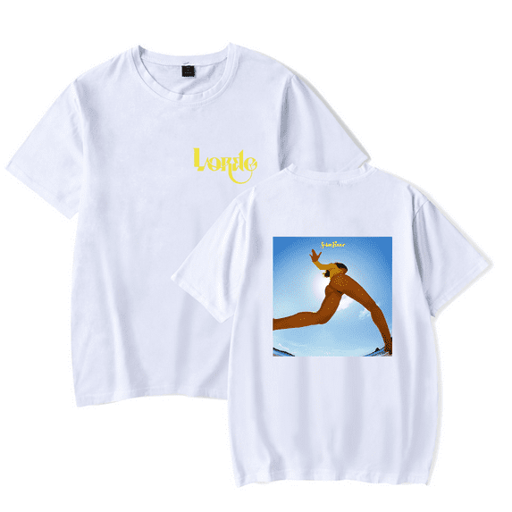 Lorde Merch Solar Power Album Cover T-shirt Fashion Unisex Men Women Short Sleeve Casual Tee