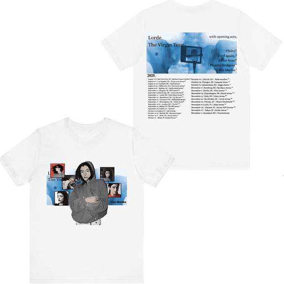 Lorde Merch The Virgin Tour 2025 T-shirt Unisex Men Women Short Sleeve Casual Tee