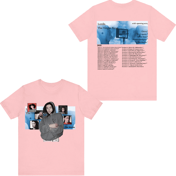 Lorde Merch The Virgin Tour 2025 T-shirt Unisex Men Women Short Sleeve Casual Tee