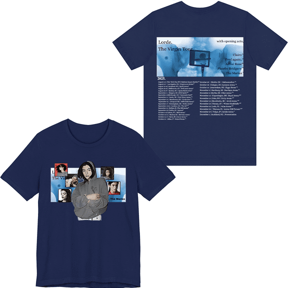 Lorde Merch The Virgin Tour 2025 T-shirt Unisex Men Women Short Sleeve Casual Tee