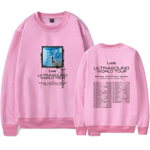 Lorde Ultrasound World Tour 2025 Merch Sweatshirt Women Men Casual Crewneck Long Sleeve Pullover Clothes
