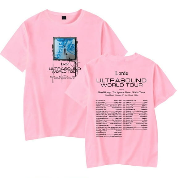 Lorde Ultrasound World Tour 2025 Merch T-Shirt Women Men Crewneck Casual Short Sleeve Tee