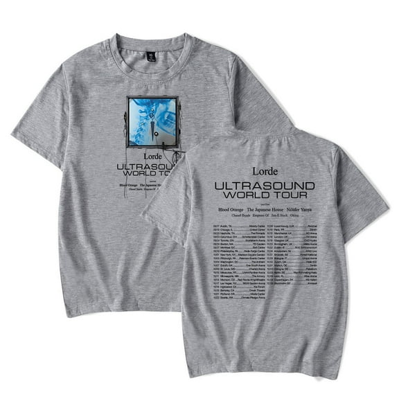 Lorde Ultrasound World Tour 2025 Merch T-Shirt Women Men Crewneck Casual Short Sleeve Tee