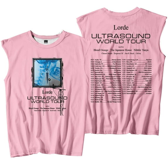 Lorde Ultrasound World Tour 2025 Merch Tank Tops Sleeveless Sport Vest Women Men Outdoor Sportwear