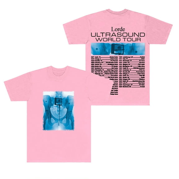 Lorde Ultrasound World Tour Merch T-Shirts Streetwear Tops Cosplay Women Men Short Sleeve Tee