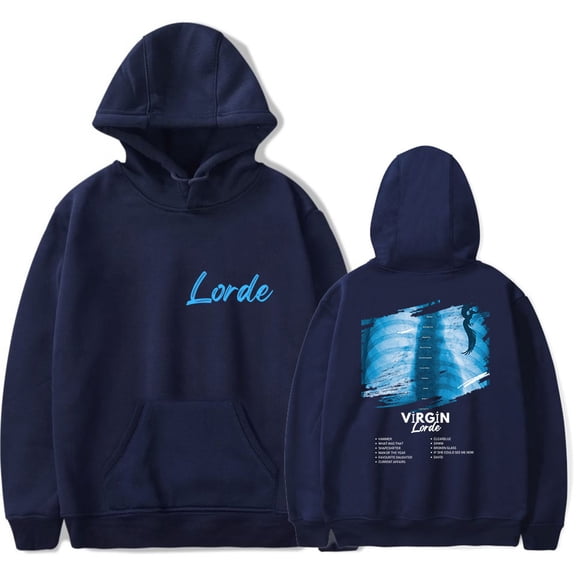 Lorde Virgin Merch Hoodie Unisex Hooded Sweatshirt Long Sleeve Tracksuit Pullover Coat
