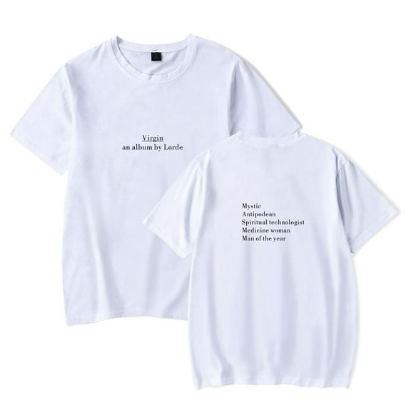 Lorde World The Virgin Tour Merch T-Shirts For Women/Men Unisex Summer Short Sleeve Tshirt Tee Streetwear Top