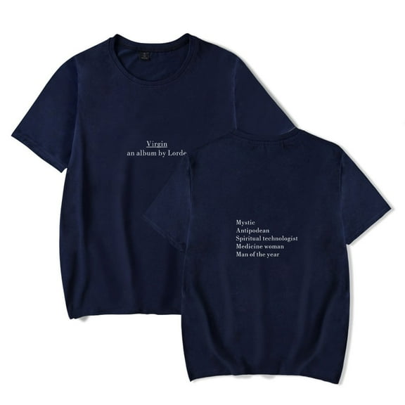 Lorde World The Virgin Tour Merch T-Shirts For Women/Men Unisex Summer Short Sleeve Tshirt Tee Streetwear Top