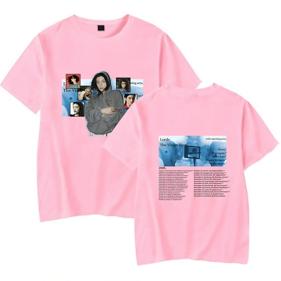 Lorde World The Virgin Tour T-Shirt Merch For Women/Men Unisex Tee Summer Short Sleeve Tshirt Streetwear